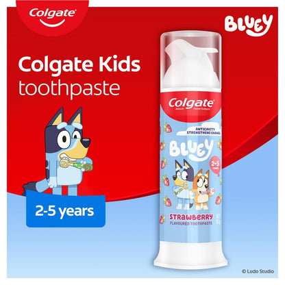 Colgate Toothpaste Kids Bluey Strawberry Pump 85g