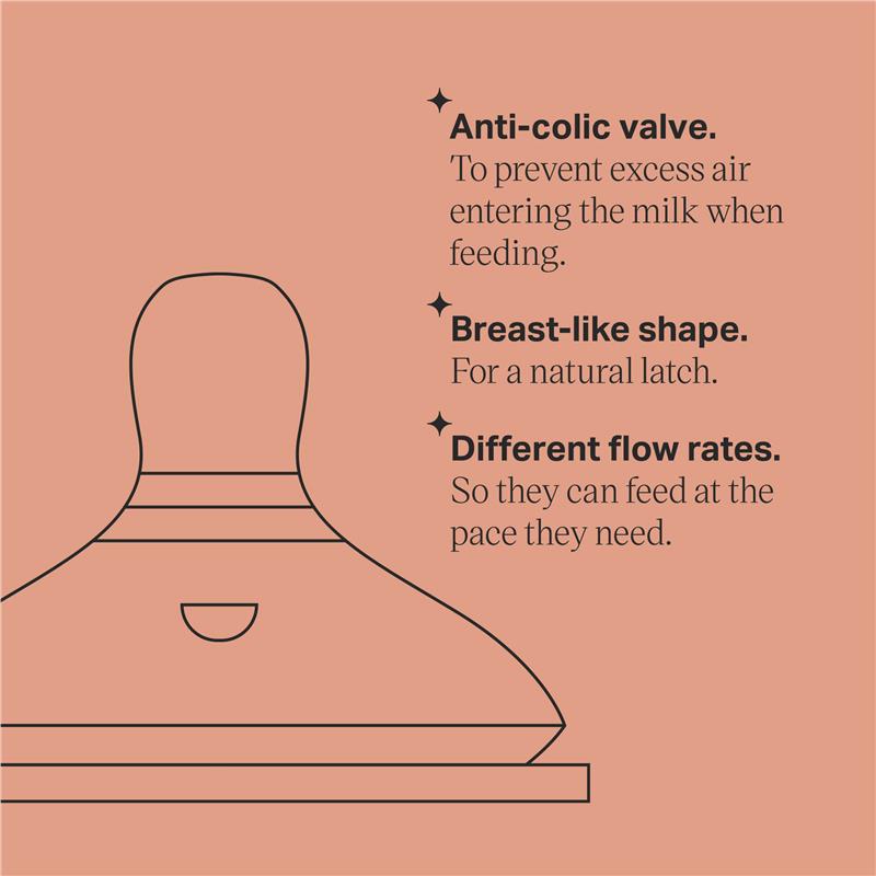 Tommee Tippee Natural Start Medium Flow Teats 2 Pack - GimmeNow