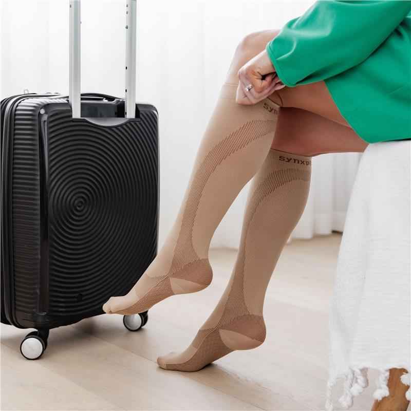 Synxplus Flight & Recovery Socks Beige Medium