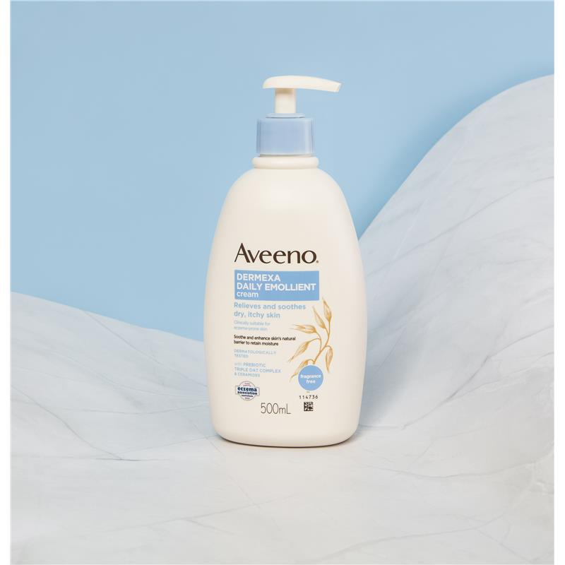 Aveeno Dermexa Daily Emollient Fragrance Free Body Cream 500ml