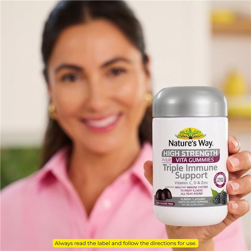 Nature's Way Adult Vita Gummies High Strength Triple Immune 50 Pastilles