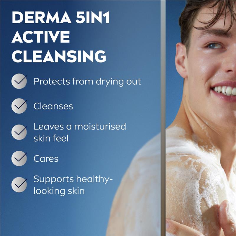 NIVEA MEN Sensitive 3-IN-1 Shower Gel Body Wash 500ml