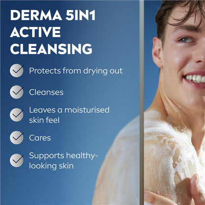 NIVEA MEN Sensitive 3-IN-1 Shower Gel Body Wash 500ml