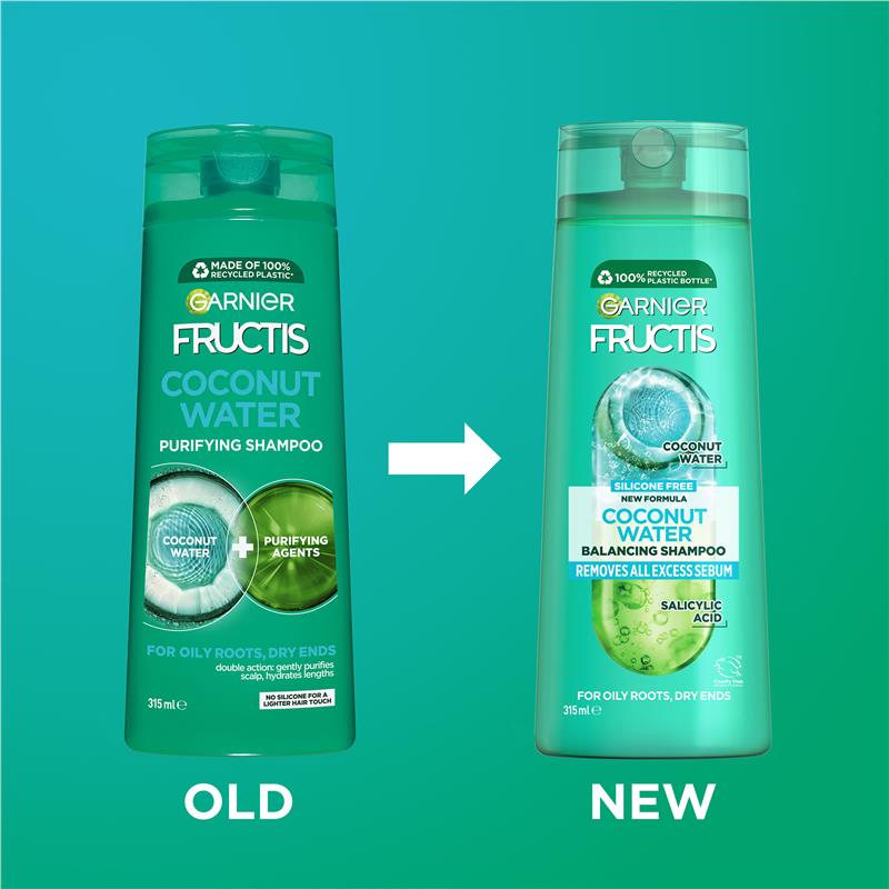 Garnier Fructis Coconut Water Shampoo 315ml