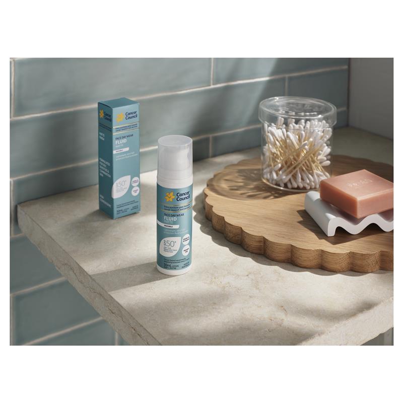 Cancer Council SPF 50+ Day Wear Face Fluid Matte Invisible 50ml