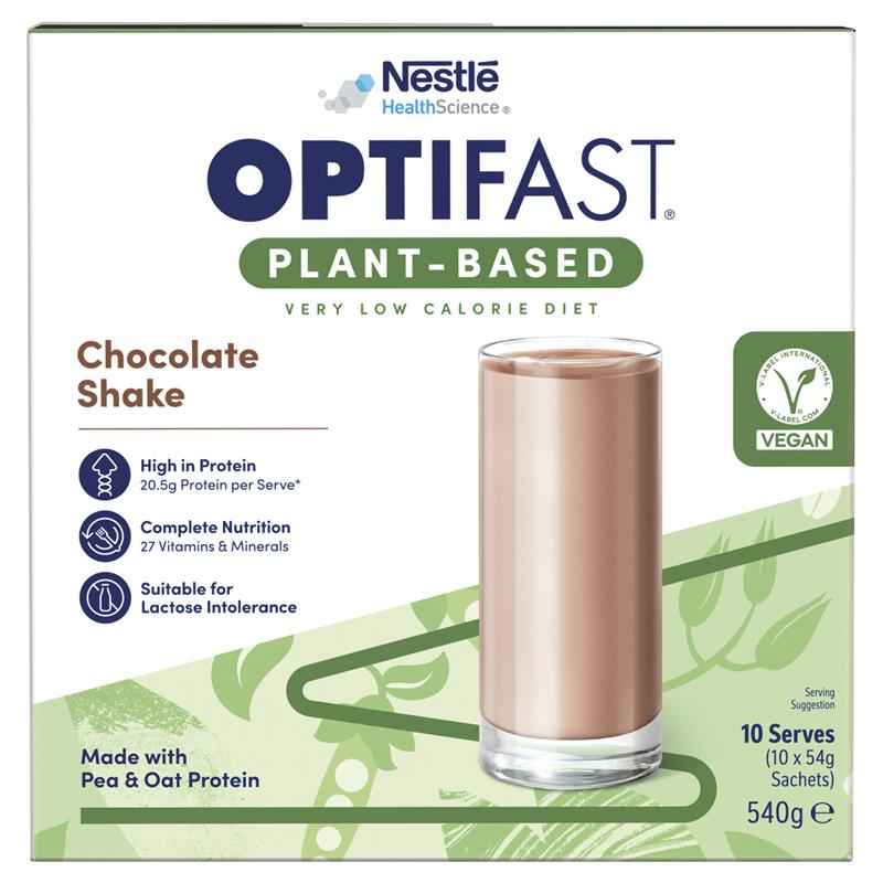Optifast VLCD Plant Based Shake Chocolate 10 x 54g