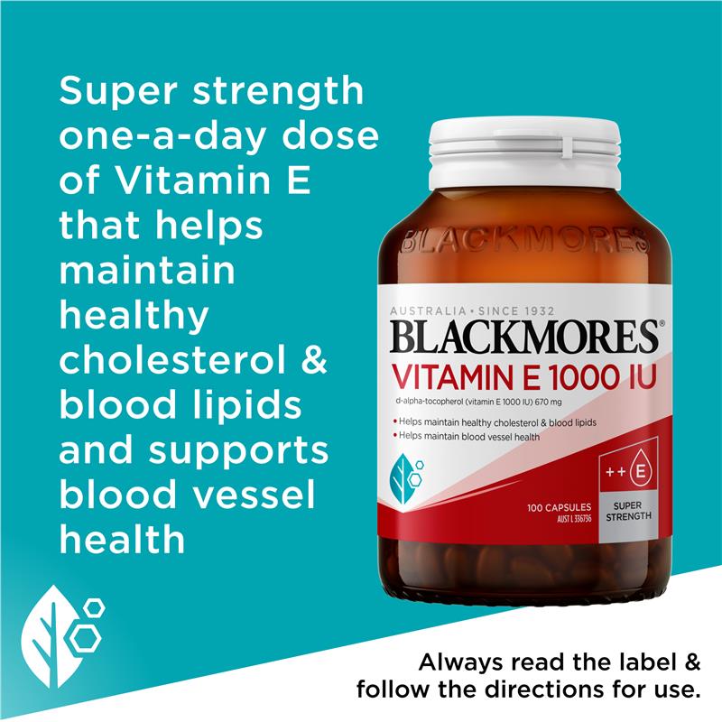 Blackmores Vitamin E 1000IU 100 Capsules