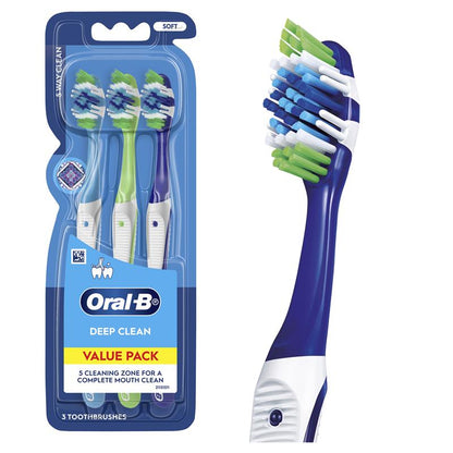 Oral B Toothbrush Complete 5 Way Clean Soft 3 Pack - GimmeNow
