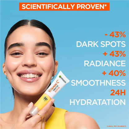 Garnier Vitamin C Glow Daily Tinted Eventone Fluid SPF 50+ 40ml