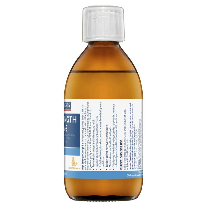 Ethical Nutrients High Strength Omega-3 Fruit Punch 280mL Liquid