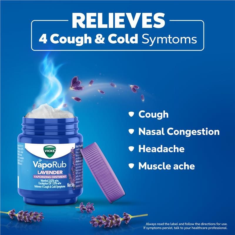 Vicks VapoRub Lavender Decongestant Rub 50g