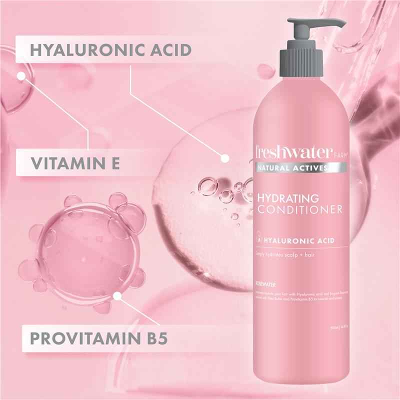 Freshwater Farm Hydrating Hyaluronic Conditioner Rosewater 500ml