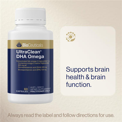 BioCeuticals UltraClean® DHA Omega 60 Capsules