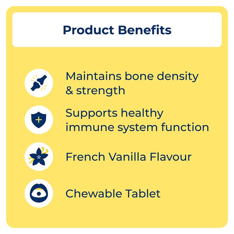 OsteVit-D Vitamin D3 & Calcium Chewable 60 Tablets