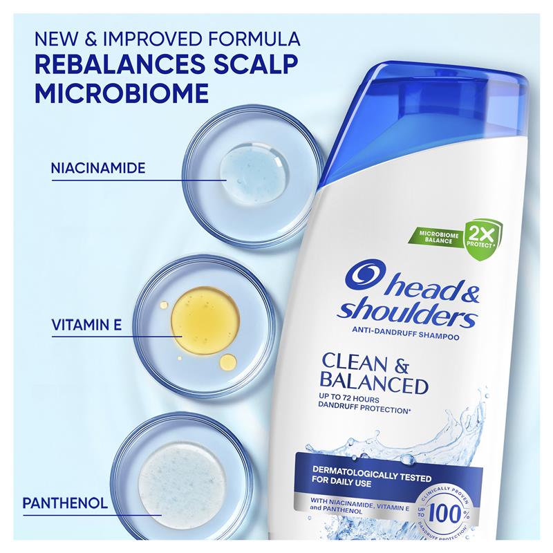 Head & Shoulders Clean & Balanced Anti-Dandruff Shampoo 400mL