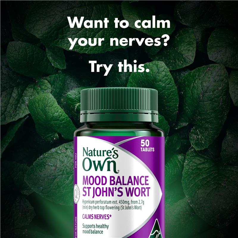 Nature's Own Mood Balance St Johns Wort 50 Tablets - GimmeNow