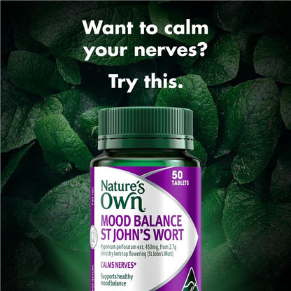 Nature's Own Mood Balance St Johns Wort 50 Tablets - GimmeNow