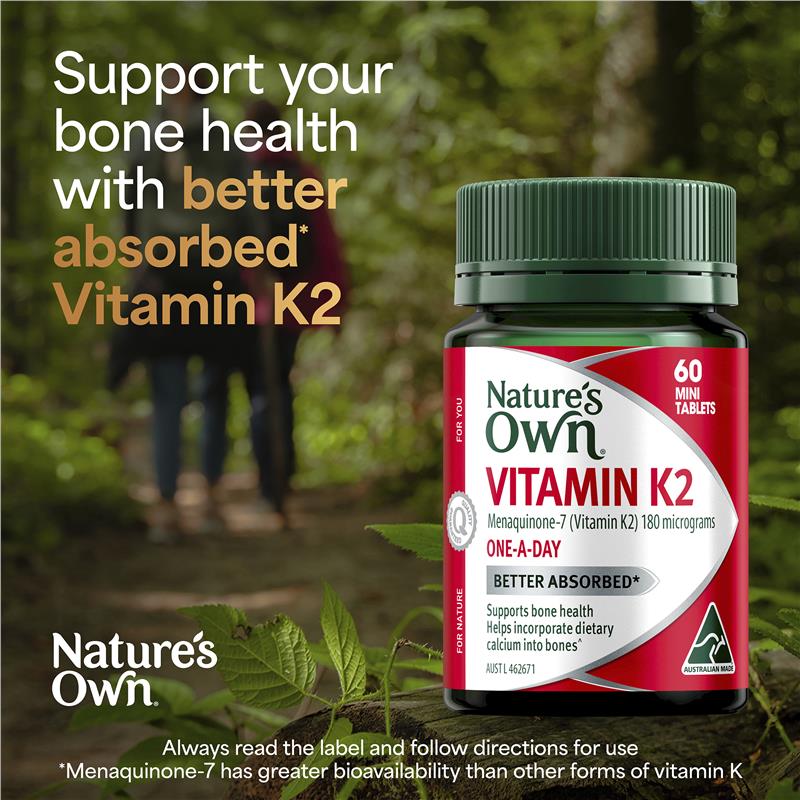 Nature's Own K2 180mcg 60 Tablets
