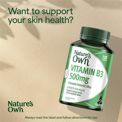 Nature's Own Vitamin B3 500mg 120 Tablets