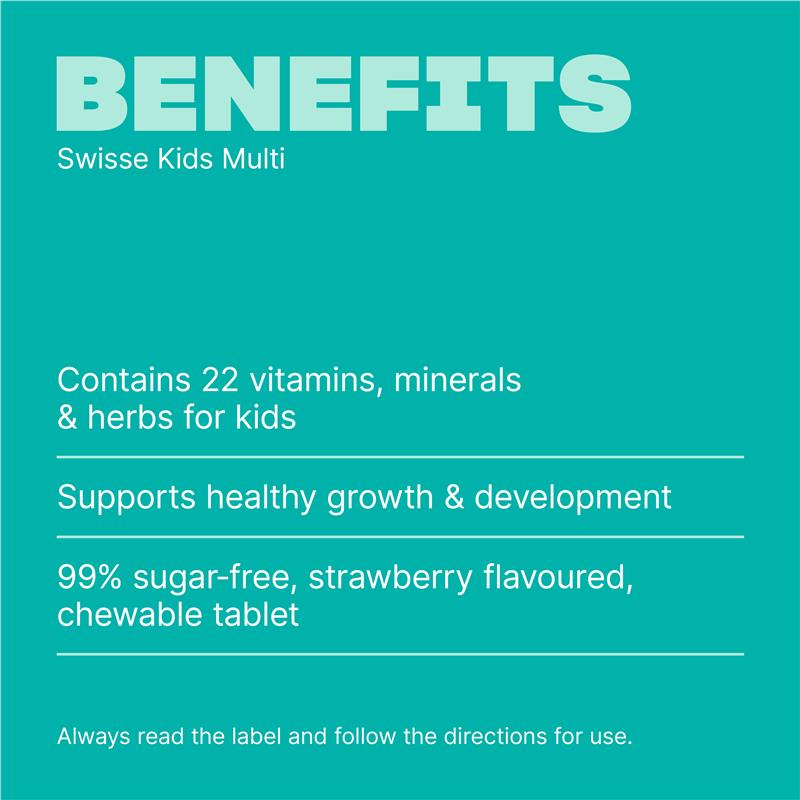 Swisse Kids Multi 60 Tablets - GimmeNow