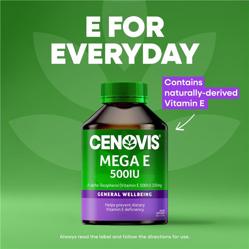 Cenovis Mega E 500IU 250 Capsules