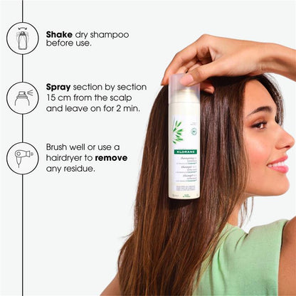 Klorane Dry Shampoo With Oat & Ceramide Dark Hair 250ml