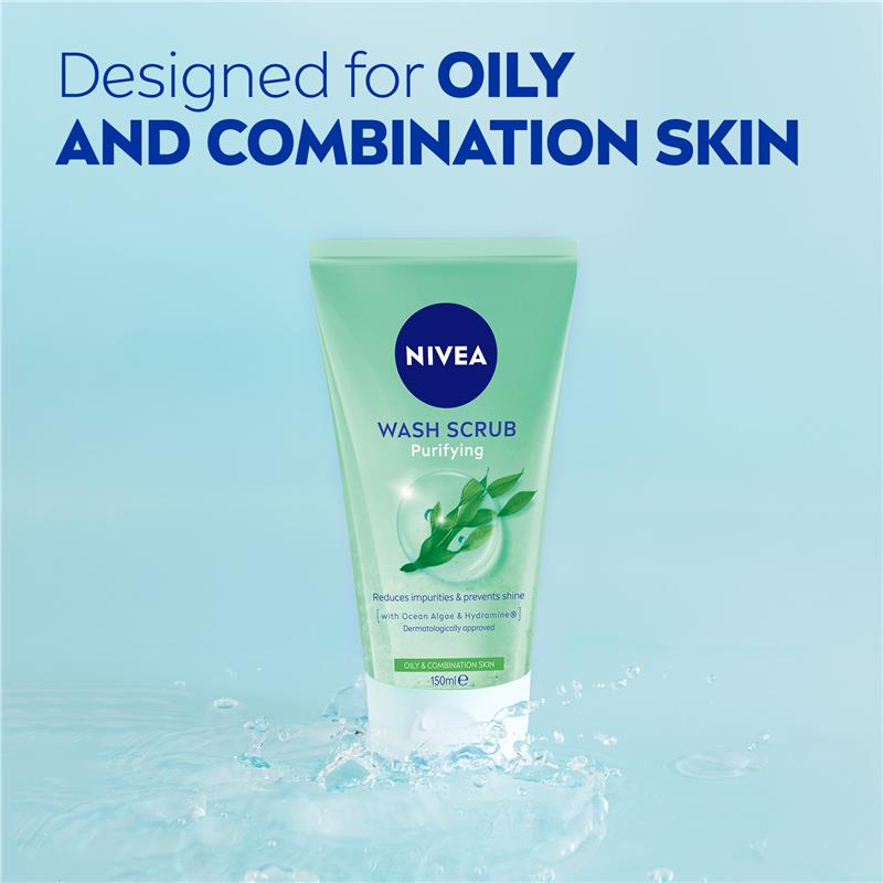 NIVEA Daily Essentials Purifying Face Wash & Scrub 150ml
