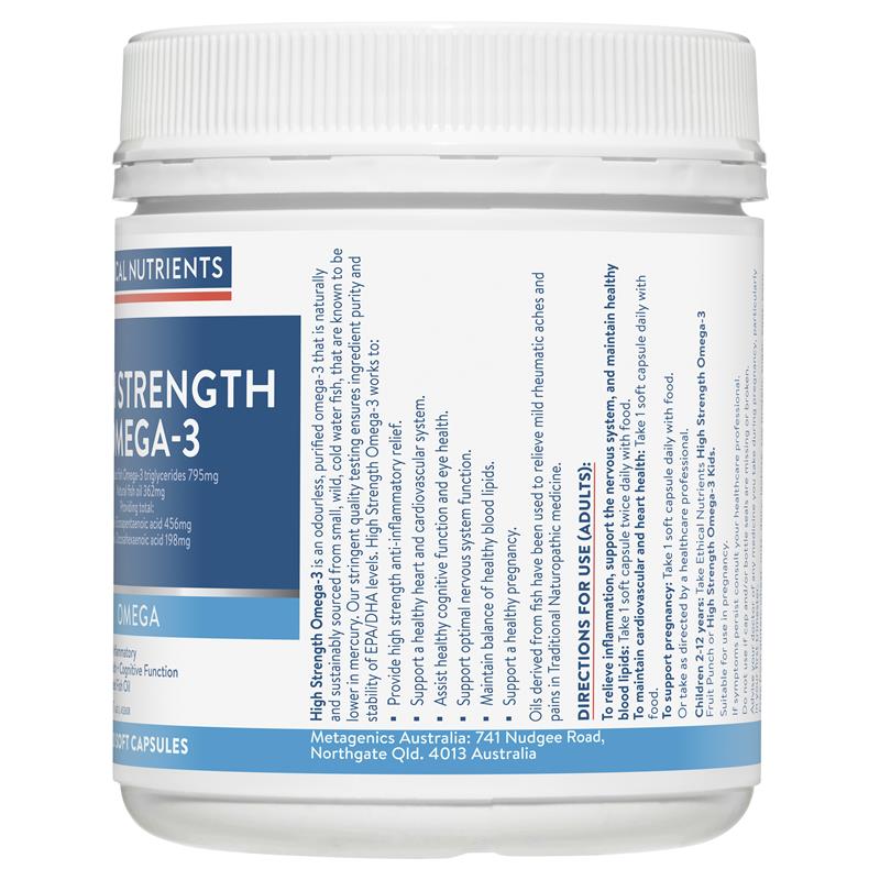 Ethical Nutrients High Strength Omega-3 120 Capsules
