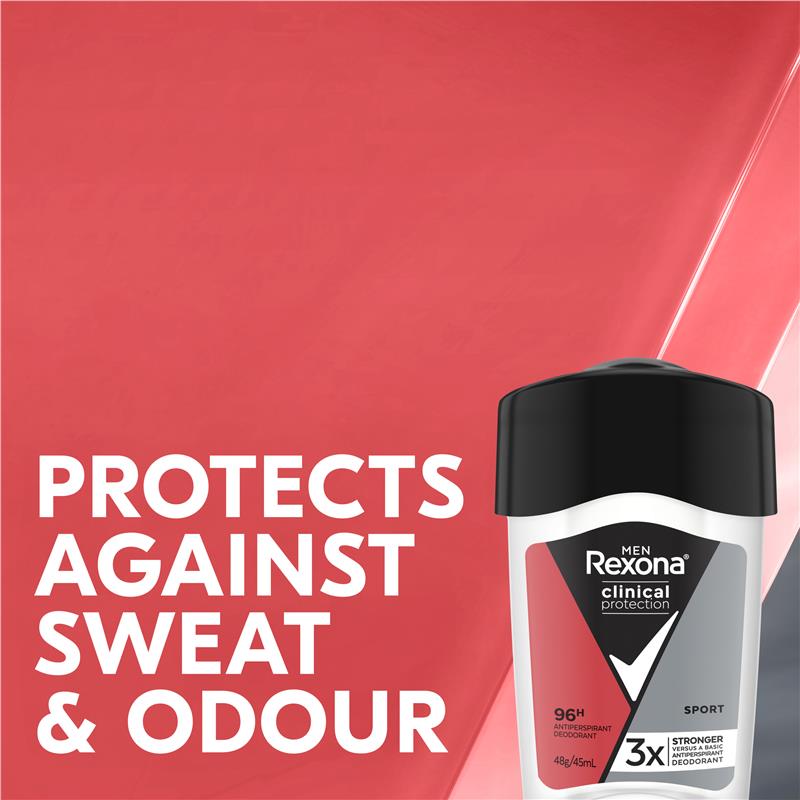 Rexona Men Clinical Protection Antiperspirant Cream Stick Sport 45ml
