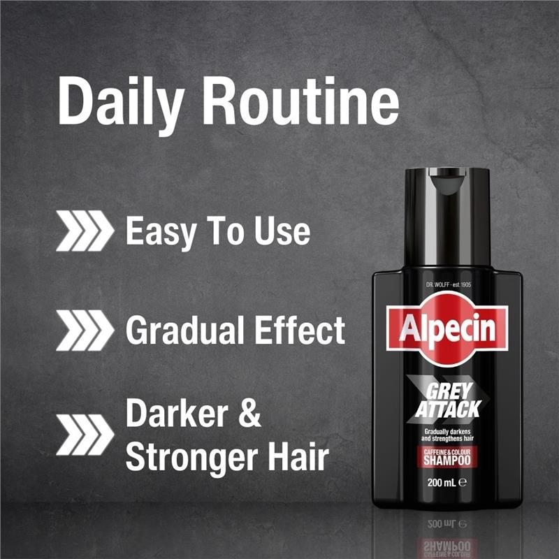 Alpecin Grey Attack Caffeine & Colour Shampoo 200ml