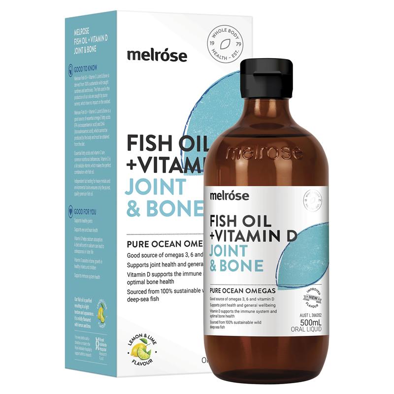 Melrose Omega Fish Oil + Vitamin D Joint & Bone 500ml - GimmeNow
