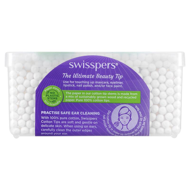 Swisspers Paper Stems Cotton Tips 240 Pack - GimmeNow