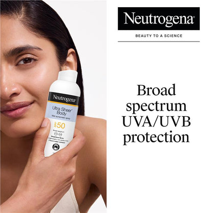 Neutrogena Ultra Sheer Body Mist Sunscreen SPF 50 140g