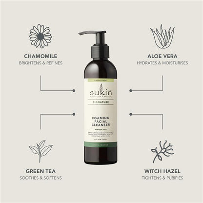 Sukin Signature Foaming Facial Cleanser Pump 250ml