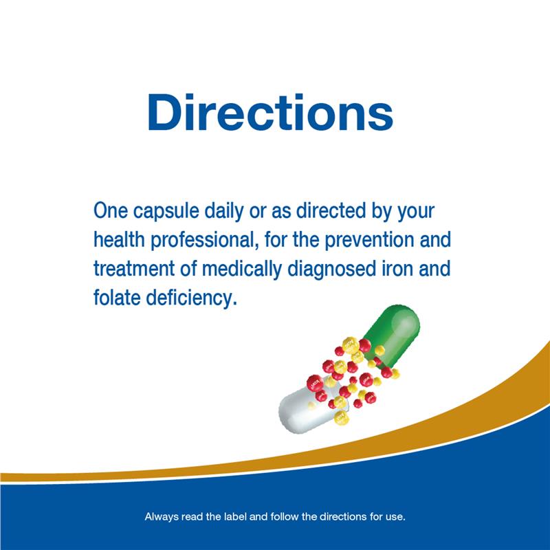 Fefol Iron and Folic Acid 60 Capsules