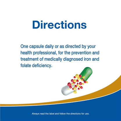 Fefol Iron and Folic Acid 60 Capsules