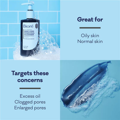 Biore Deep Pore Charcoal Cleanser 200ml