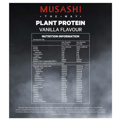Musashi Plant Protein Vanilla 2kg
