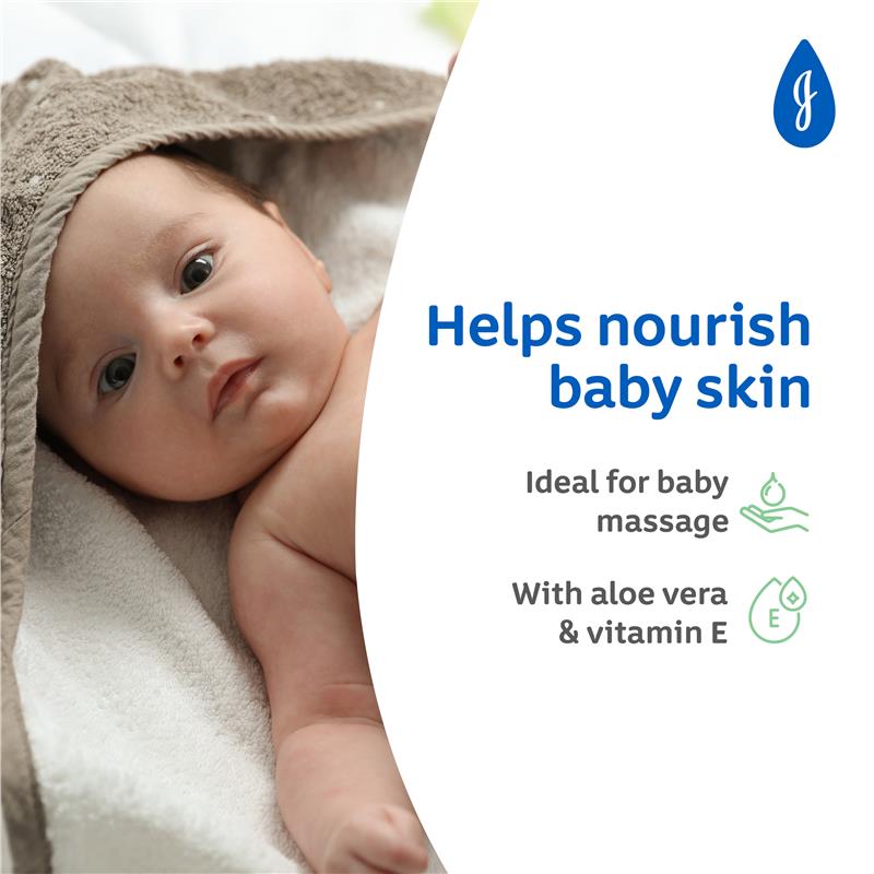 Johnson's Baby Oil with Aloe Vera & Vitamin E 500mL