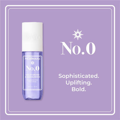 MCoBeauty Violet Orchid & Sandalwood No.0 Fragrance Hair & Body Mist 90ml - GimmeNow