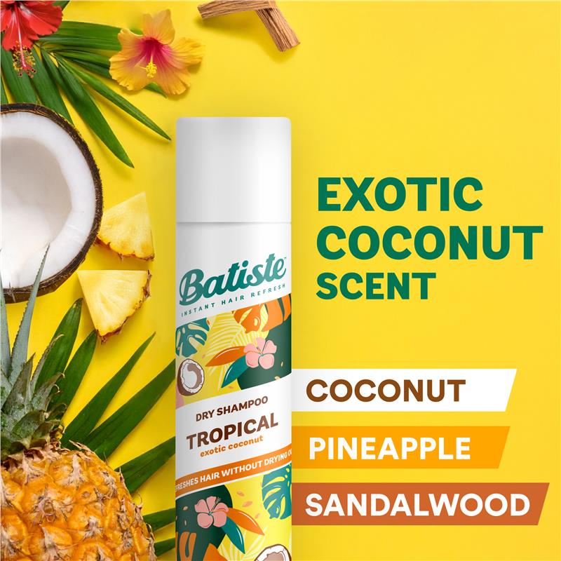 Batiste Tropical Dry Shampoo 200ml