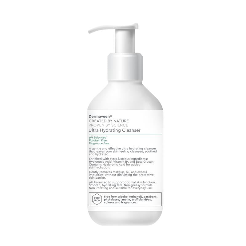 DermaVeen Face Ultra Hydrating Cleanser 200ml