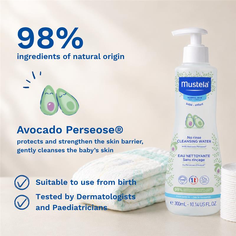 Mustela No Rinse Cleansing Water 300ml