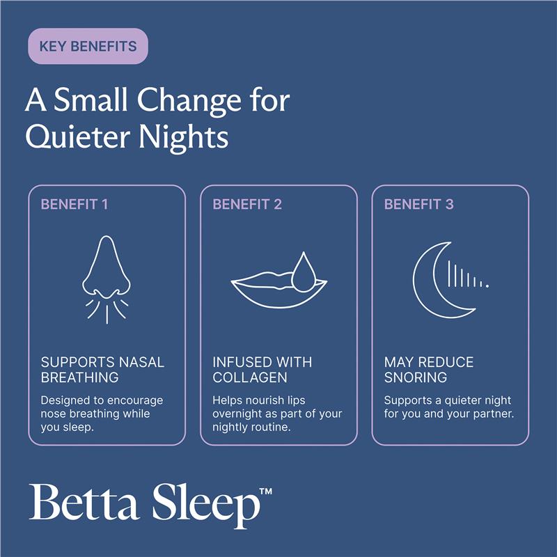 Betta Sleep Collagen Infused Mouth Tape 30 Pack