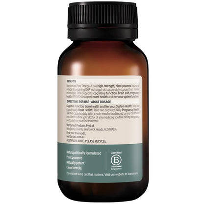 Wanderlust Plant Omega 3 60 Capsules NEW
