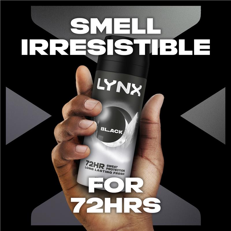 Lynx Deodorant Antiperspirant Black 165ml