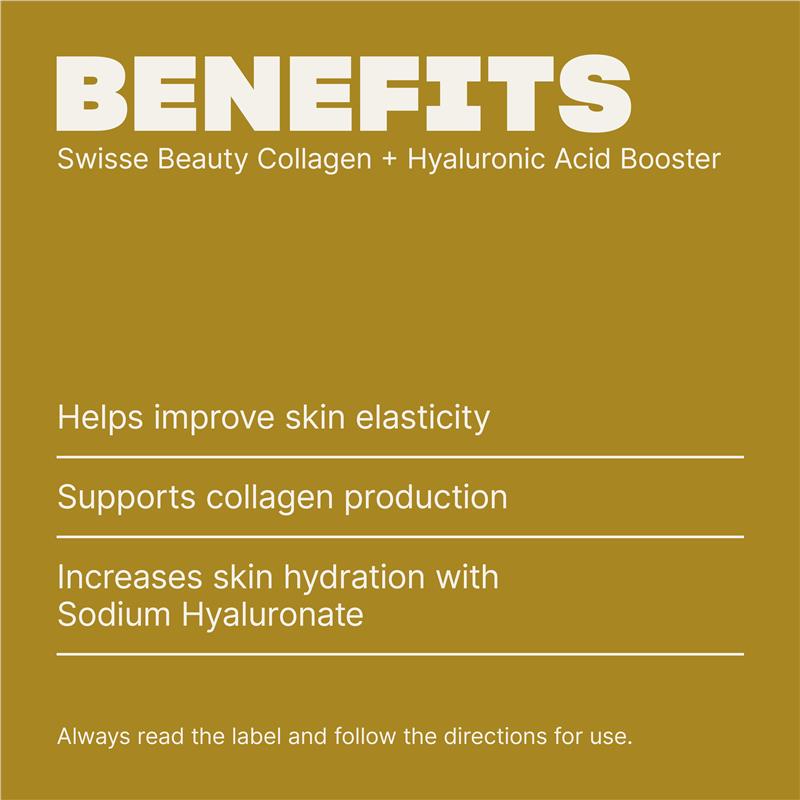 Swisse Beauty Collagen + Hyaluronic Acid Booster 80 Tablets - GimmeNow