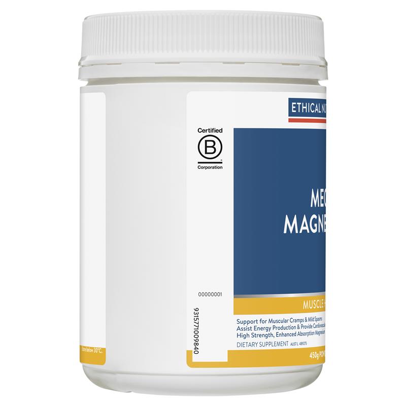 Ethical Nutrients Mega Magnesium 450g Powder Citrus