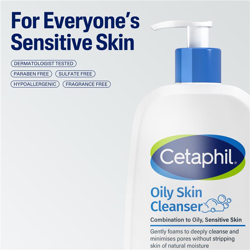 Cetaphil Oily Skin Cleanser 1.25L Exclusive Size