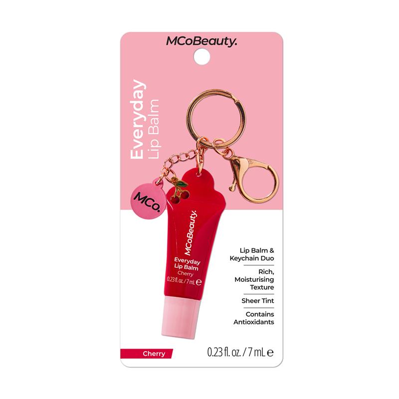 MCoBeauty Everyday Lip Balm with Keyring Cherry